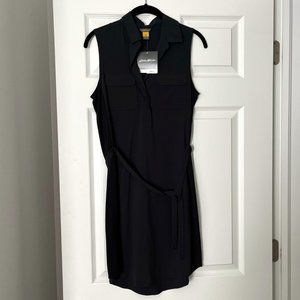 NWT Eddie Bauer Black Button Sleeveless Dress Size XS